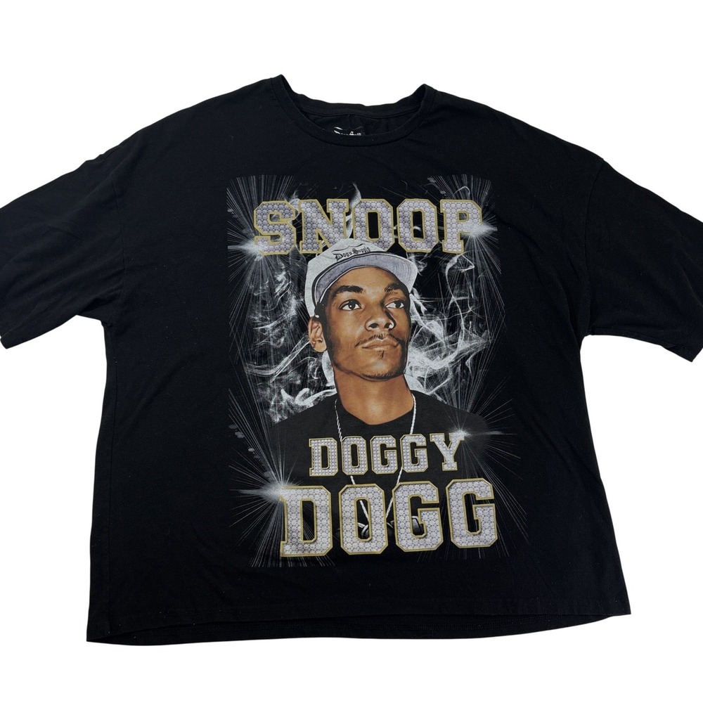 Snoop Dogg Dogg Supply Graphic T-Shirt Mens 2XL Black Hip Hop Rap Tee